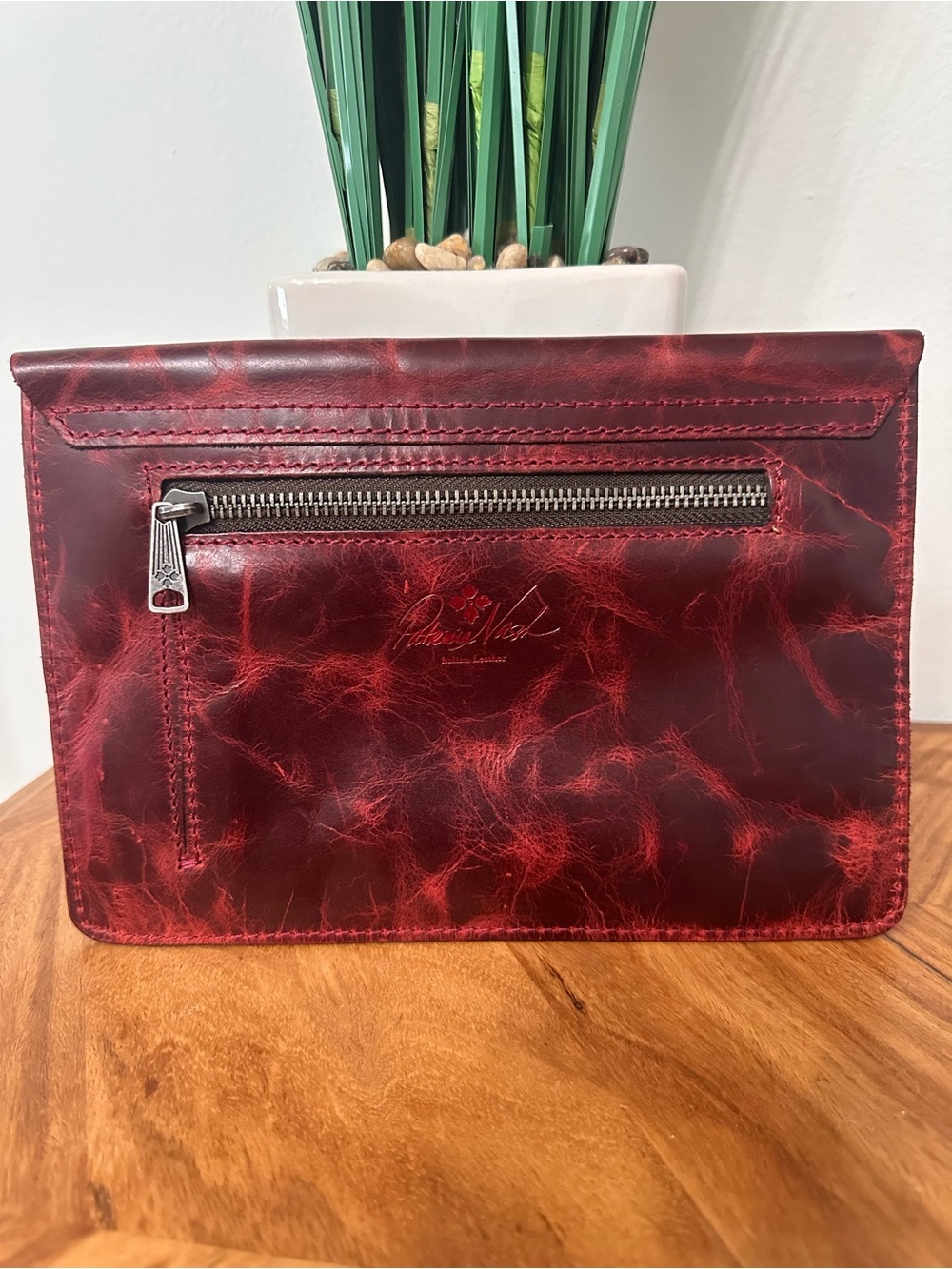 Patricia Nash Envelope Purse Burgundy Red
Leather Wallet Clutch Designer EUC - Picture 8 of 8